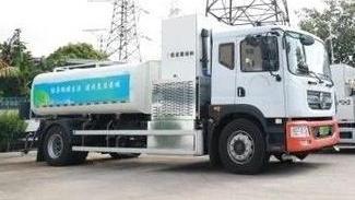 唐山市首台氢能环卫车在曹妃甸“上岗”